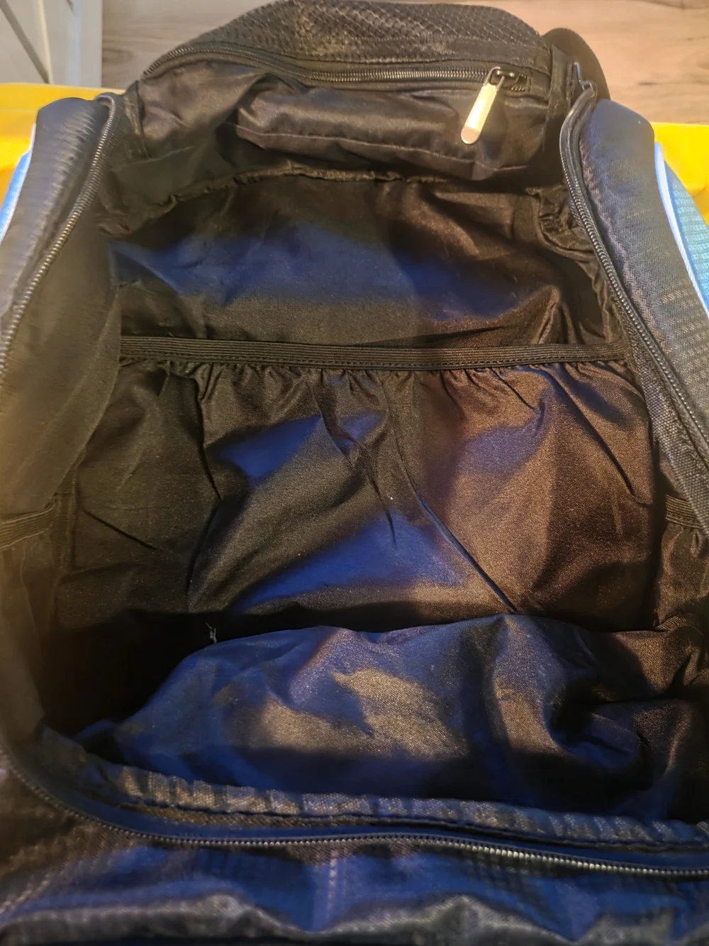 Blue Baseball/Softball Backpack with Front Bungee Cord